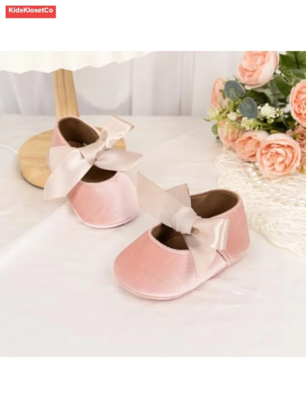 Infant Baby Girls Mary Jane Flats Princess Wedding Dress Shoes Sparkle PU